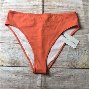 NWT SOLID & STRIPED Vibrant Orange Bikini Bottom
